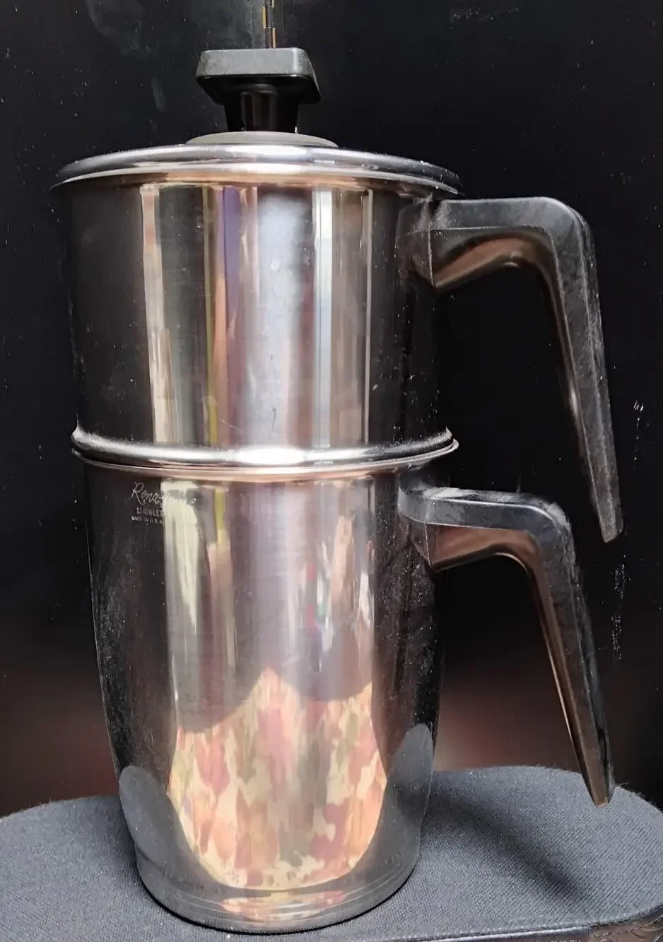 Vintage Rena Ware Stainless Steel Drip Coffee Maker Great for Camping
